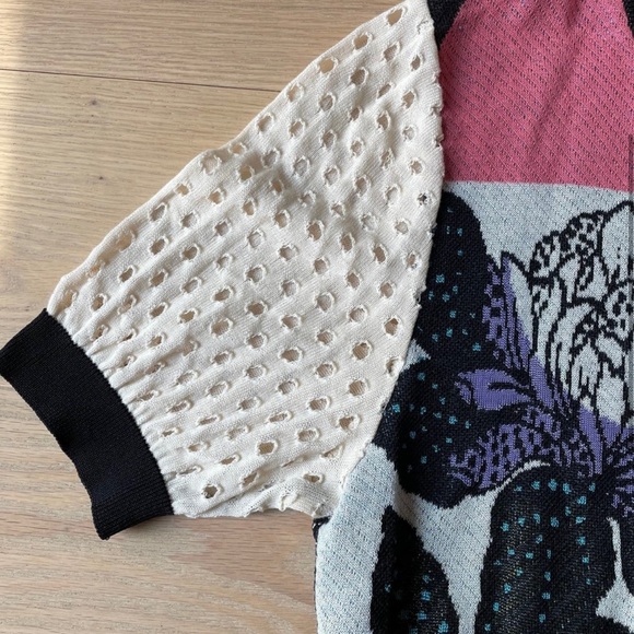Anthropologie Aldomartins Floral Print Sweater / M - Picture 6 of 10